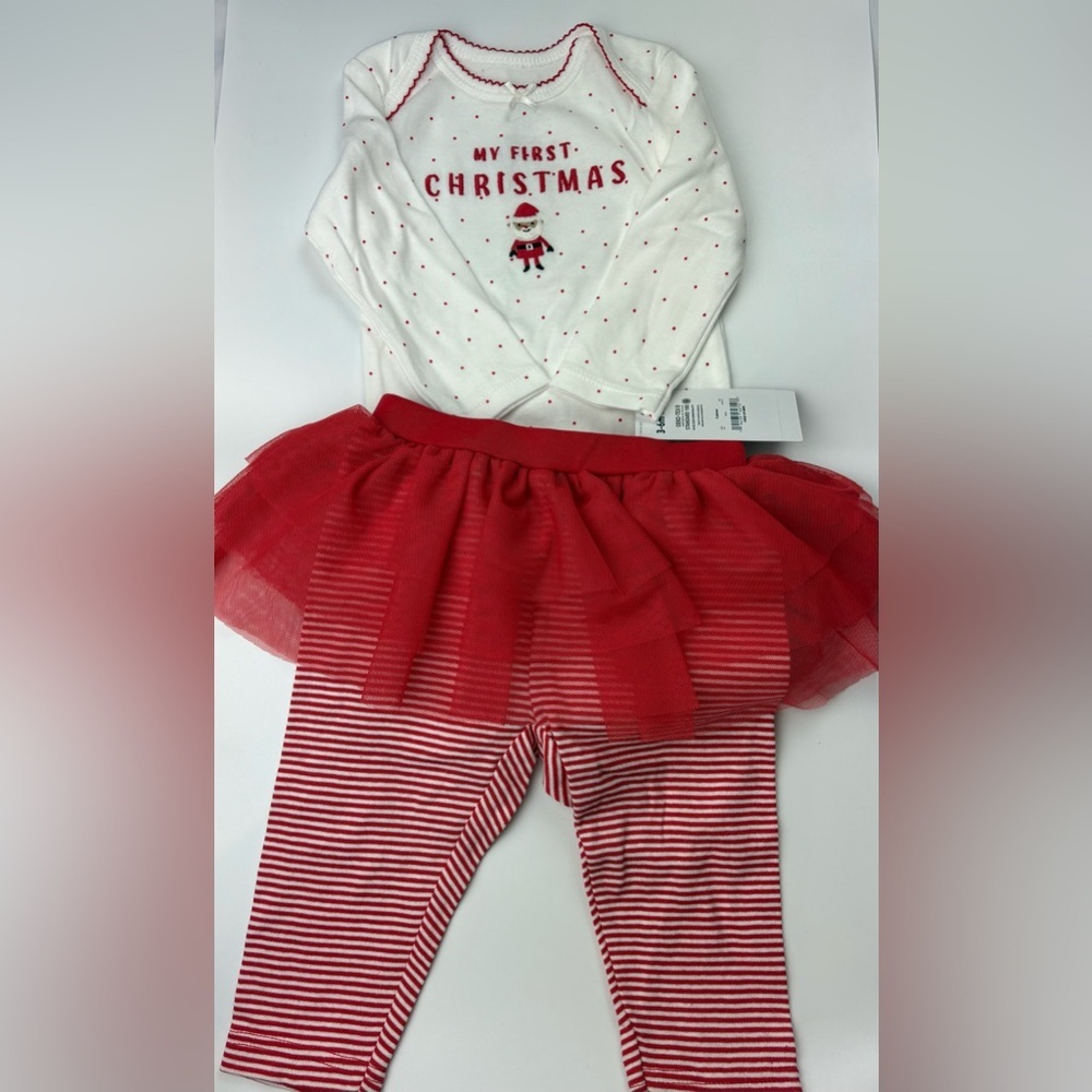 Carter’s My First Christmas Baby Girl Outfit 3-6m NWT